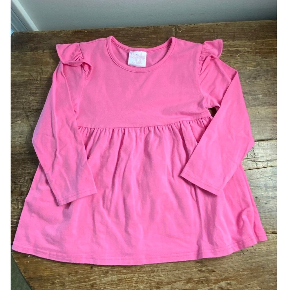 Stitchy Fish Long sleeve pink top size 4T